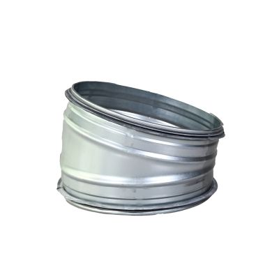 Spiro Bocht 15° Ø 080 mm. SAFE (met rubber)
