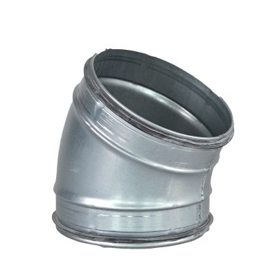 Spiro Bocht 30° Ø 125 mm. SAFE (met rubber)