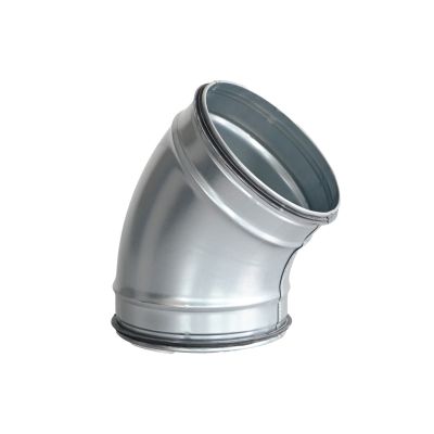 Spiro Bocht 45° Ø 150 mm. SAFE (met rubber)