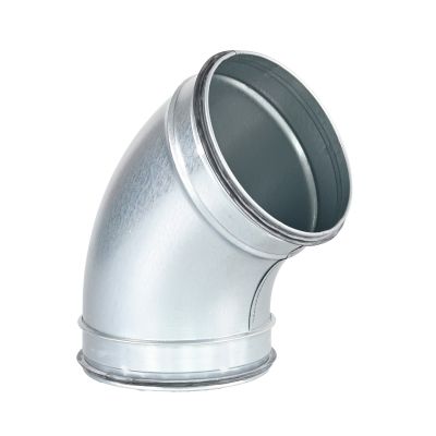 Spiro Bocht 60° Ø 100 mm. SAFE (met rubber)