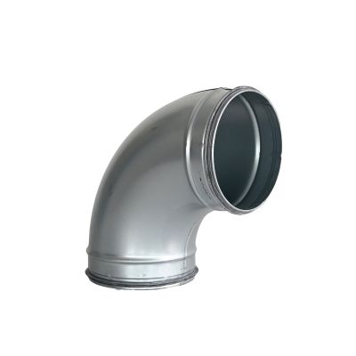 Spiro Bocht 90° Ø 100 mm. SAFE (met rubber)