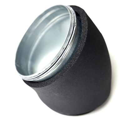 Climaduct 13mm bocht diameter 180 30 graden geisoleerd