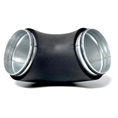 Climaduct 13mm bocht diameter 125 90 graden geisoleerd