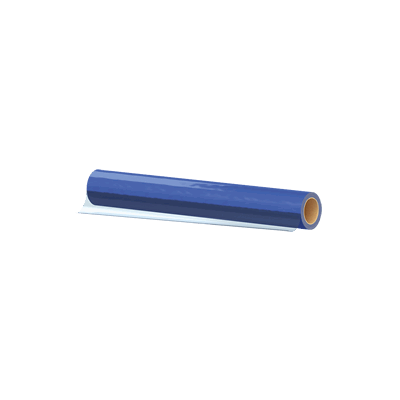Beschermfolie/glasfolie blauw breed 50cm (100mtr)