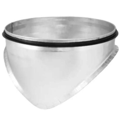 Spiro Zadelstuk 90° Ø 800-500 mm. SAFE (met rubber)
